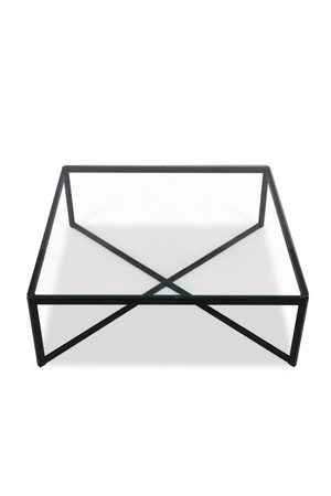 Clear Glass Square Coffee Table | Liang & Eimil Musso | Oroa.com