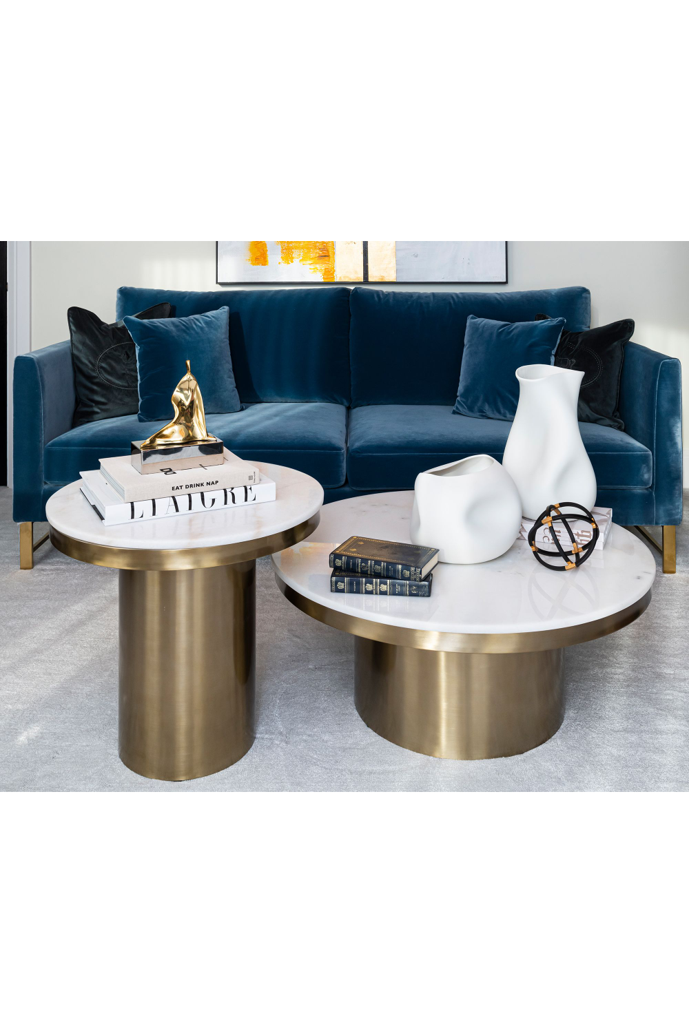 Marble Pedestal Dining Table | Liang & Eimil Camden | Oroa.com