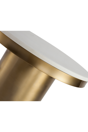 White Round Marble Side Table | Liang & Eimil Camden | Oroa.com