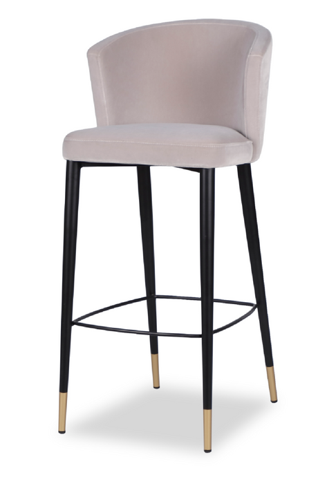 Velvet Curved Barstool | Liang & Eimil Elica | Oroa.com