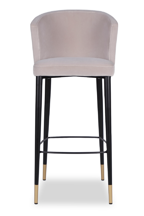 Velvet Curved Barstool | Liang & Eimil Elica | Oroa.com