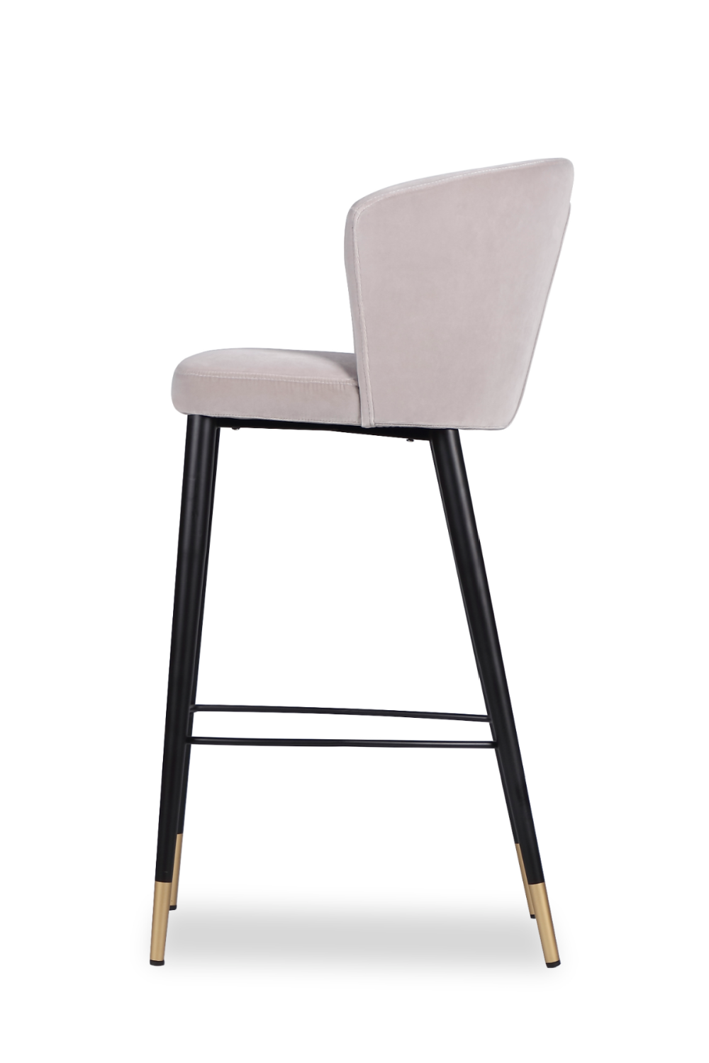 Velvet Curved Barstool | Liang & Eimil Elica | Oroa.com