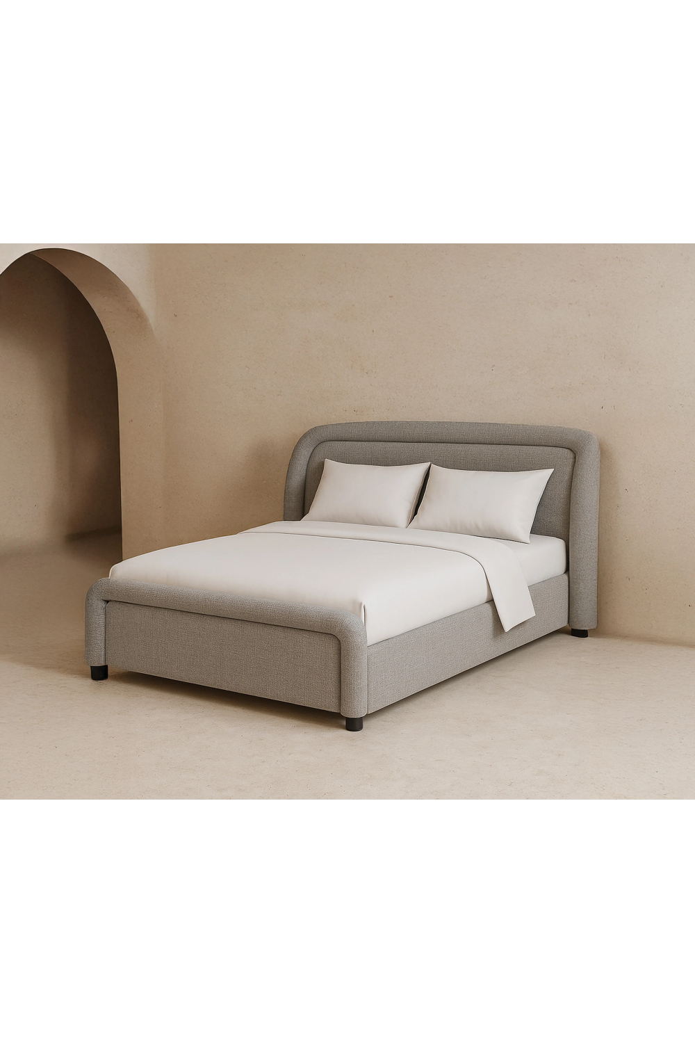 Silver Upholstered King Bed | Liang & Eimil Calais | Oroa.com