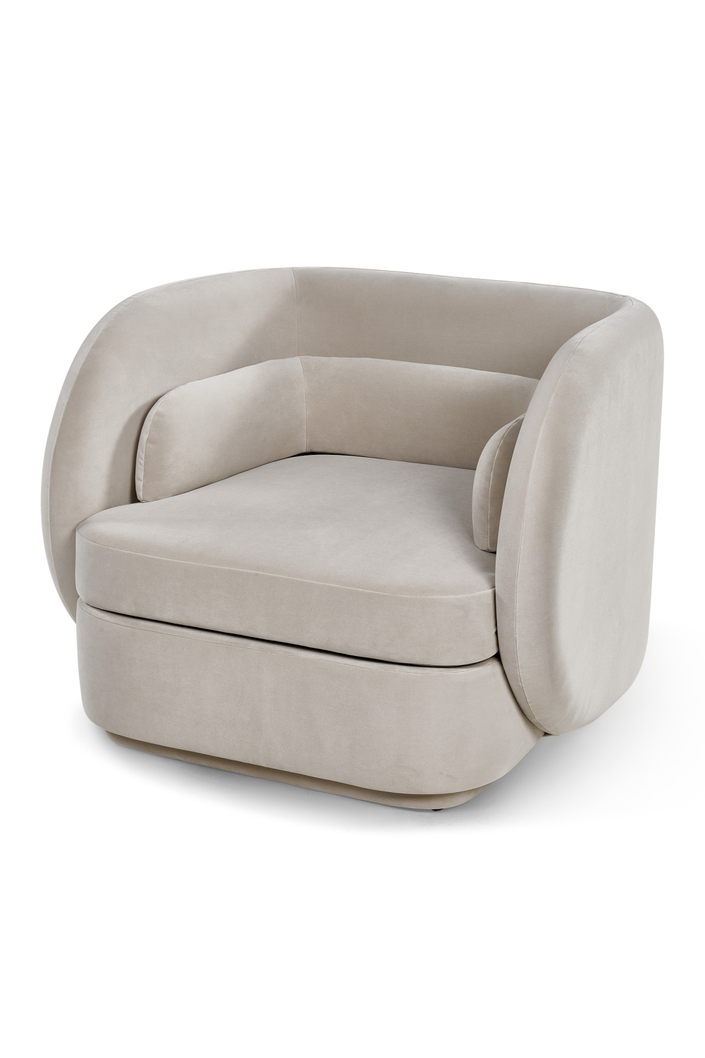 Light Gray Velvet Occasional Chair | Liang & Eimil Chantal | Oroa.com