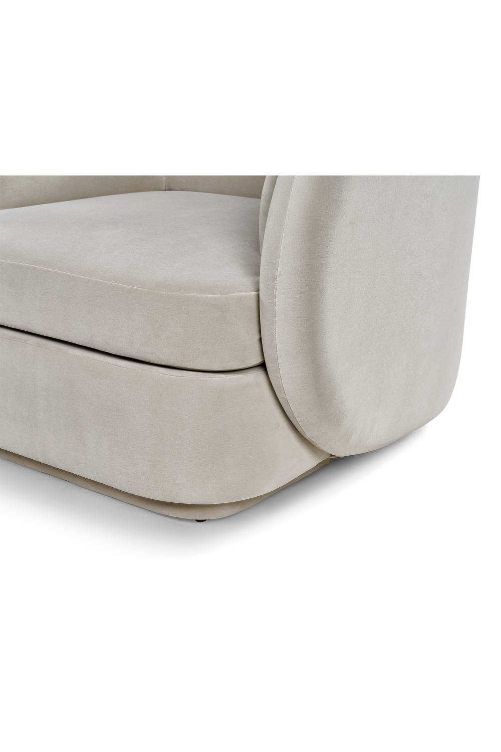 Light Gray Velvet Occasional Chair | Liang & Eimil Chantal | Oroa.com