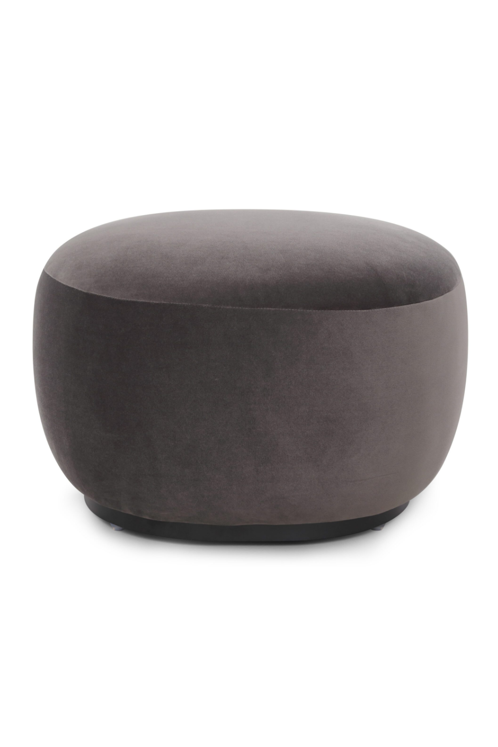 Dark Gray Velvet Ottoman | Liang & Eimil Polter | Oroa.com