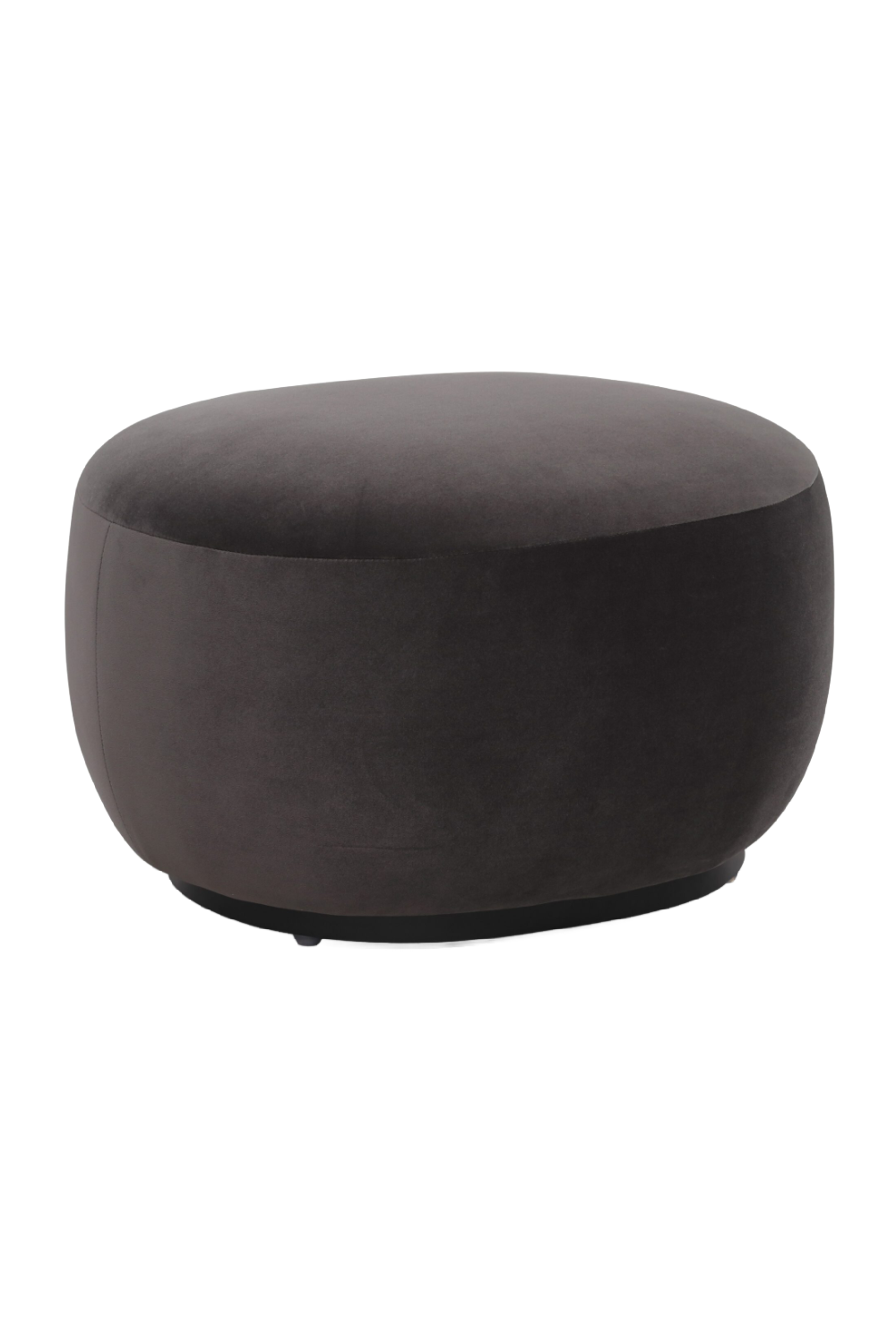 Dark Gray Velvet Ottoman | Liang & Eimil Polter | Oroa.com