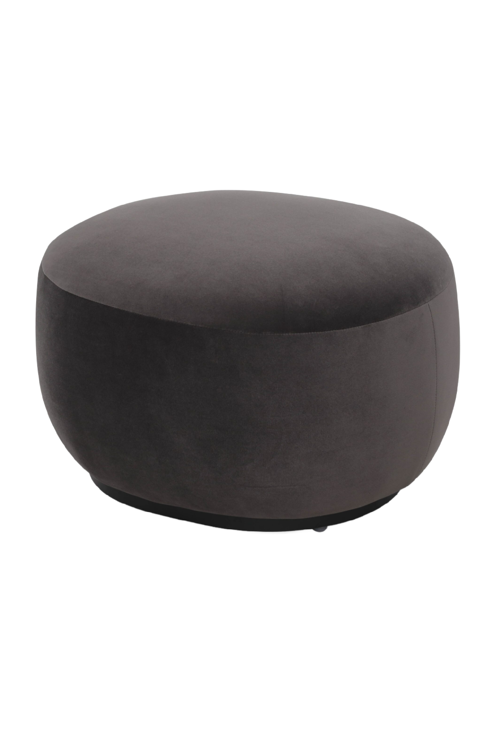 Dark Gray Velvet Ottoman | Liang & Eimil Polter | Oroa.com