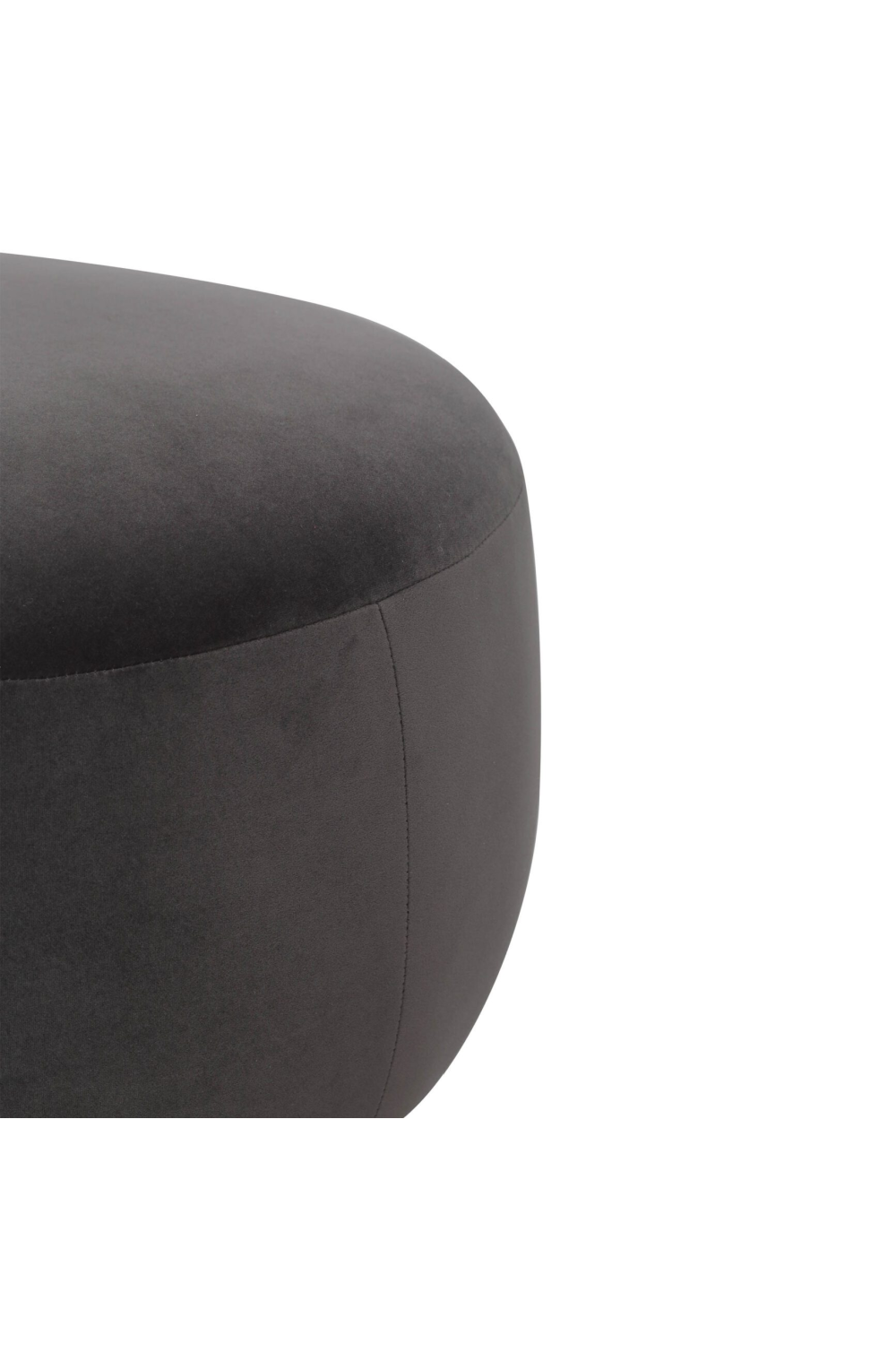 Dark Gray Velvet Ottoman | Liang & Eimil Polter | Oroa.com