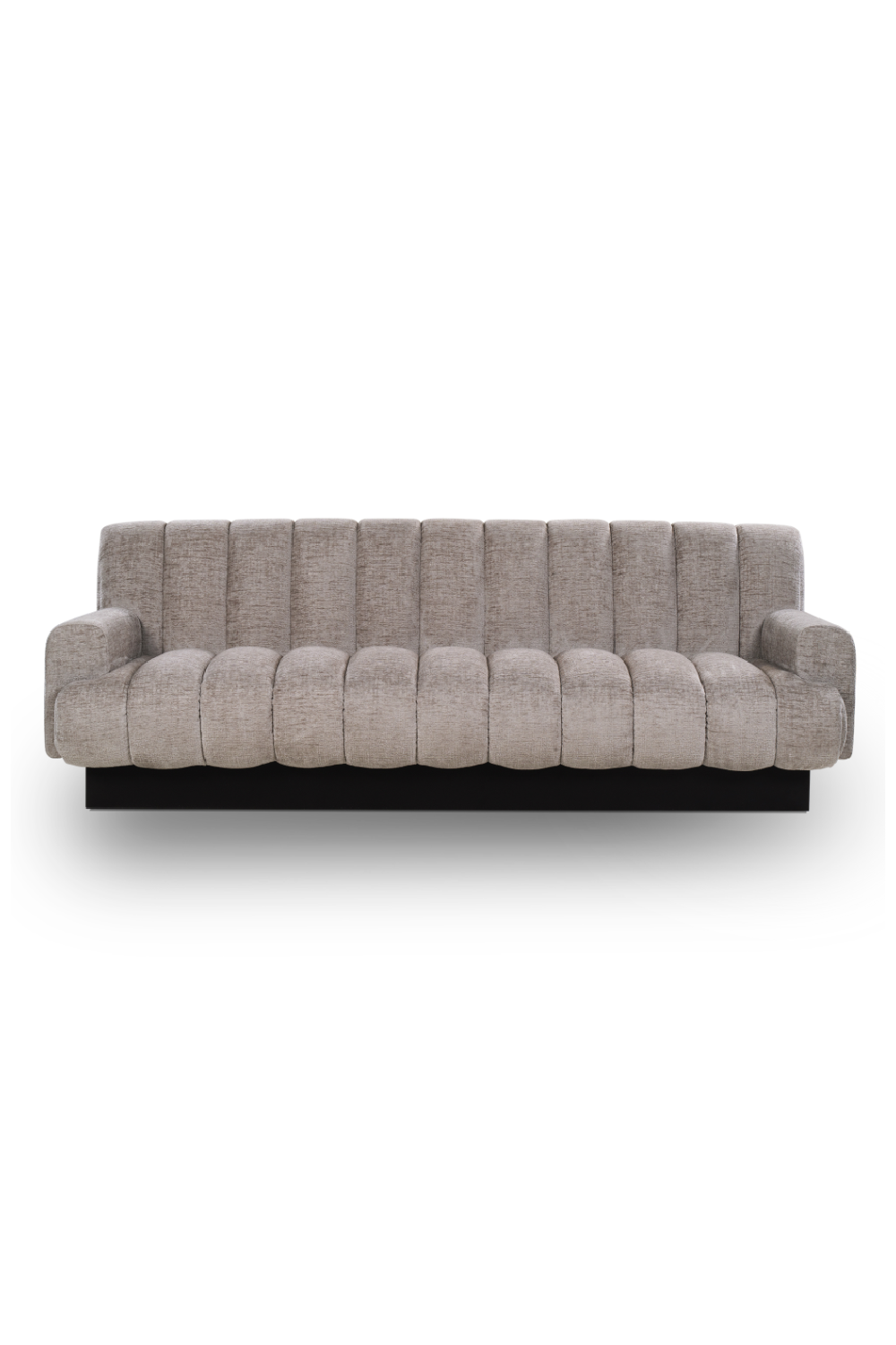 Gray Chenille Channeled Sofa | Liang & Eimil Keiron | Oroa.com