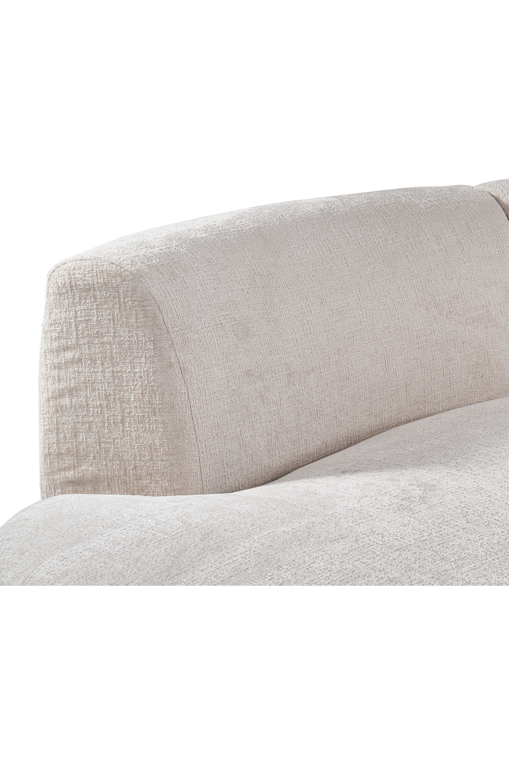 Taupe Chenille Curved Sofa | Liang & Eimil Pip | Oroa.com