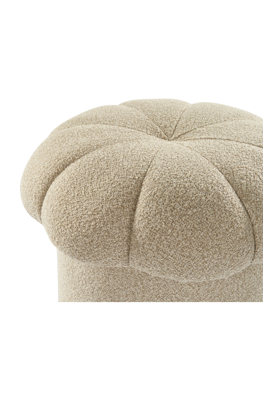 Beige Scalloped Footstool | Liang & Eimil Lis | Oroa.com