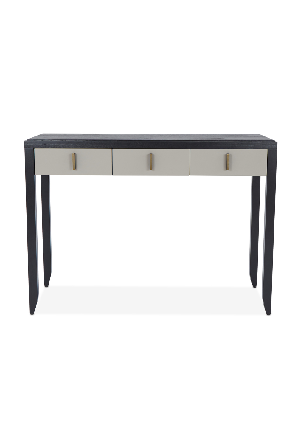 Taupe Leather 3-Drawer Dressing Table | Liang & Eimil Garda | Oroa.com