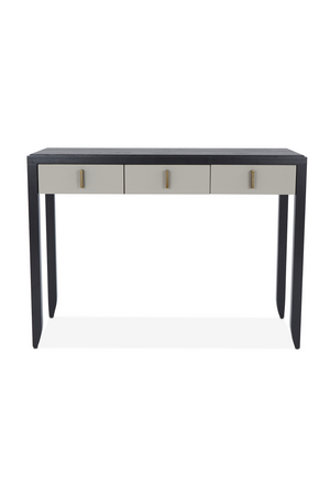 Taupe Leather 3-Drawer Dressing Table | Liang & Eimil Garda | Oroa.com