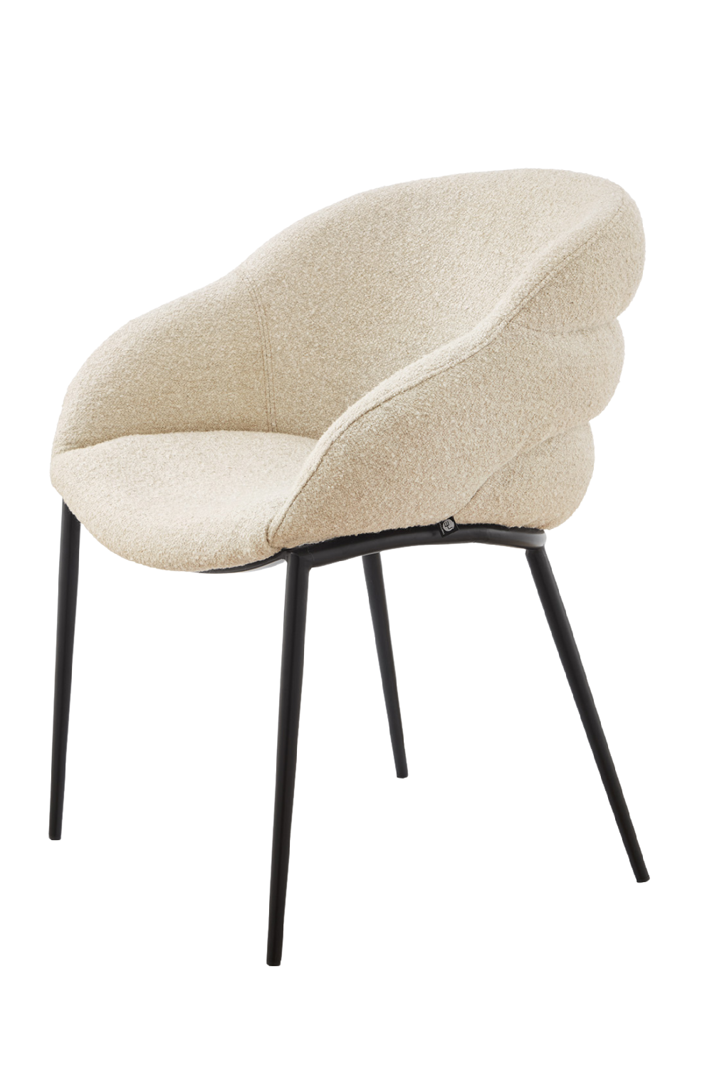 White Bouclé Dining Chair | Liang & Eimil Amer | Oroa.com