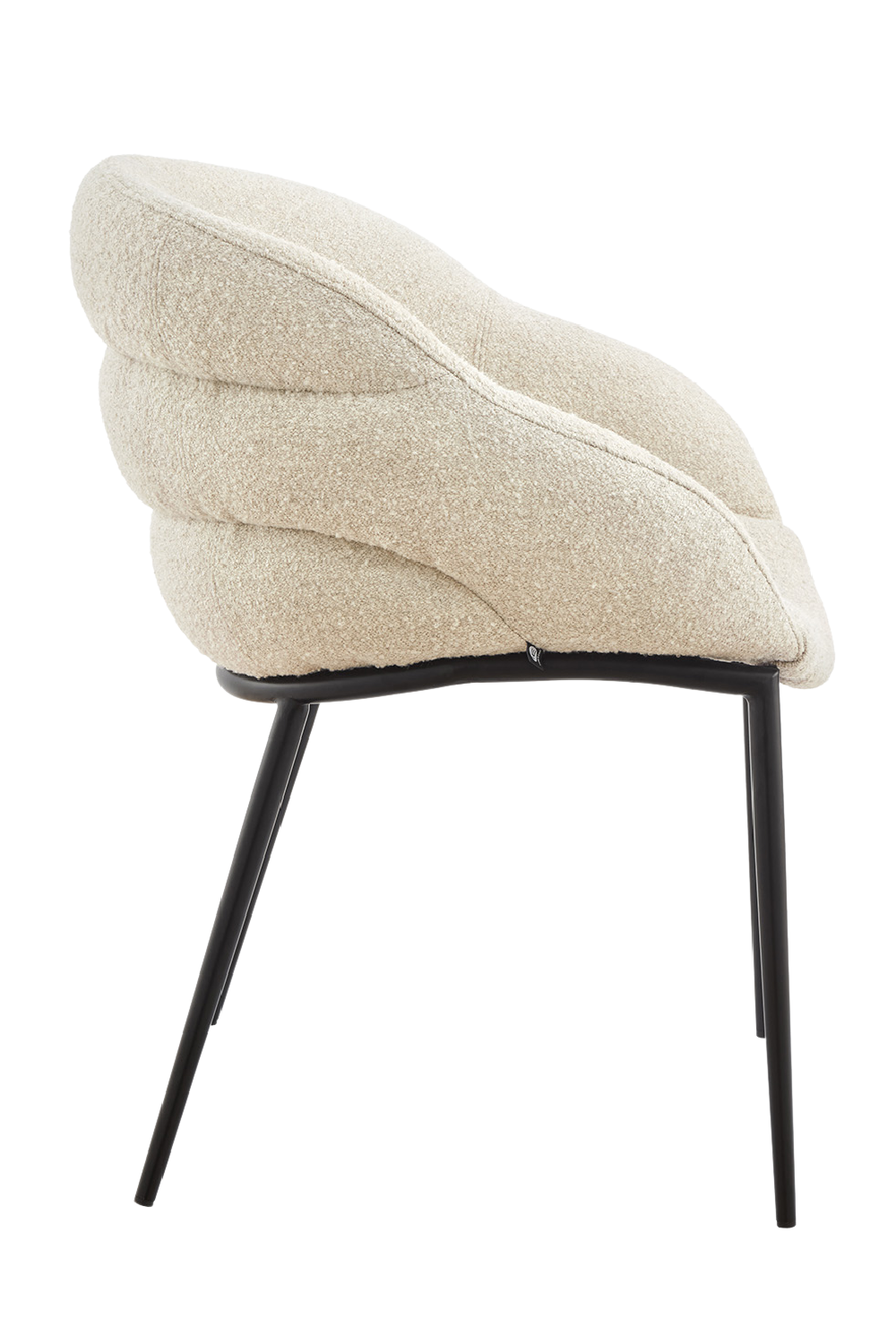 White Bouclé Dining Chair | Liang & Eimil Amer | Oroa.com