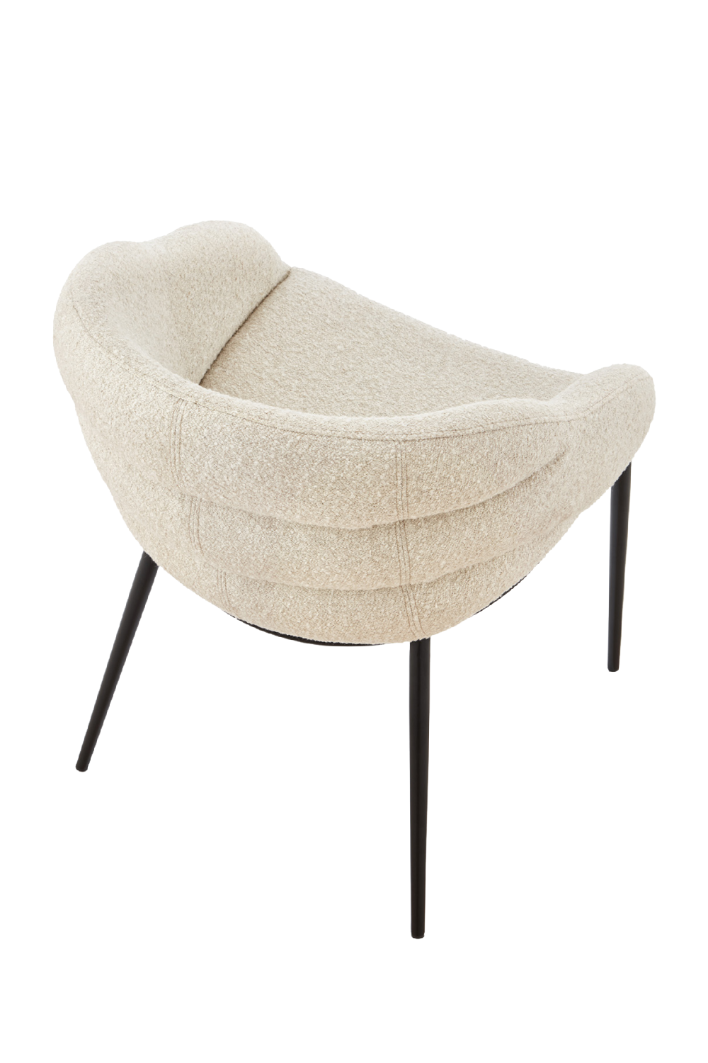 White Bouclé Dining Chair | Liang & Eimil Amer | Oroa.com