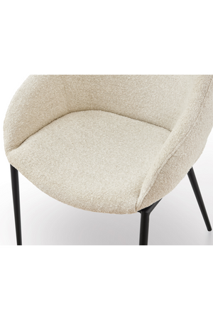 White Bouclé Dining Chair | Liang & Eimil Amer | Oroa.com