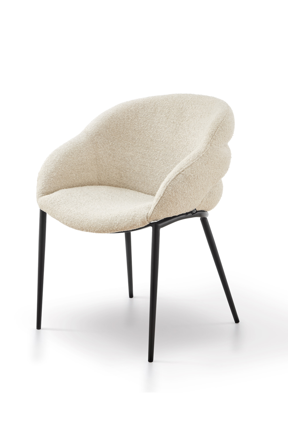 White Bouclé Dining Chair | Liang & Eimil Amer | Oroa.com