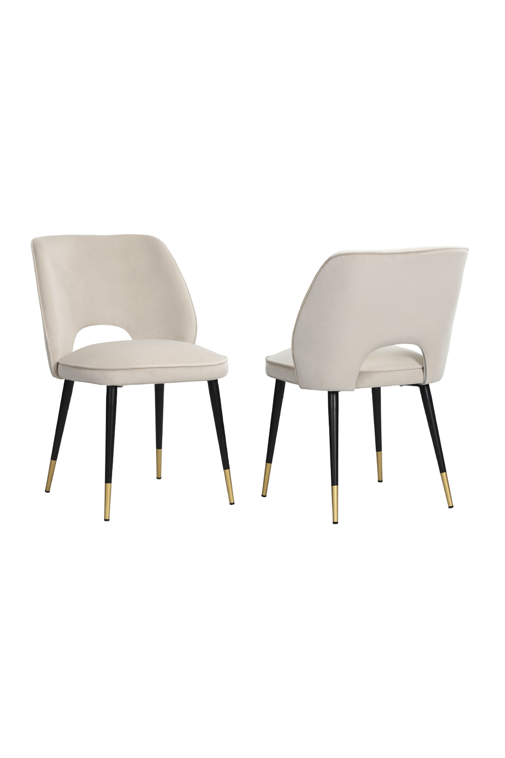 Velvet Cut-Out Dining Chair | Liang & Eimil Jagger | Oroa.com