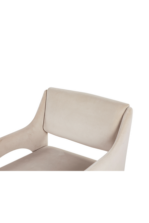 Cream Velvet Wrapped Dining Chair  Liang & Eimil Godard  Oroatrade.com