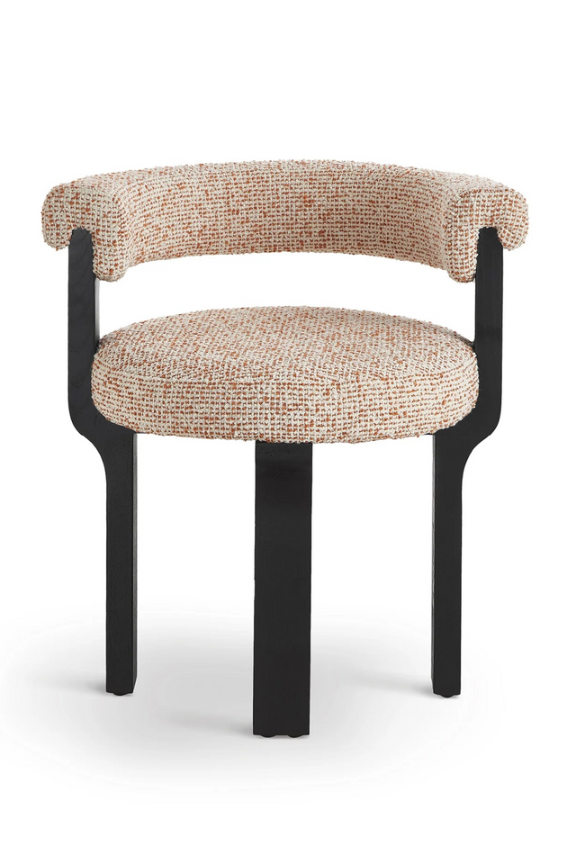 Rounded Tweed Dining Chair | Liang & Eimil Elba | Oroa.com