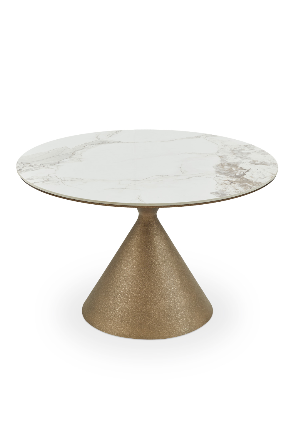 Gold Conical Base Dining Table | Liang & Eimil Ditta | Oroa.com