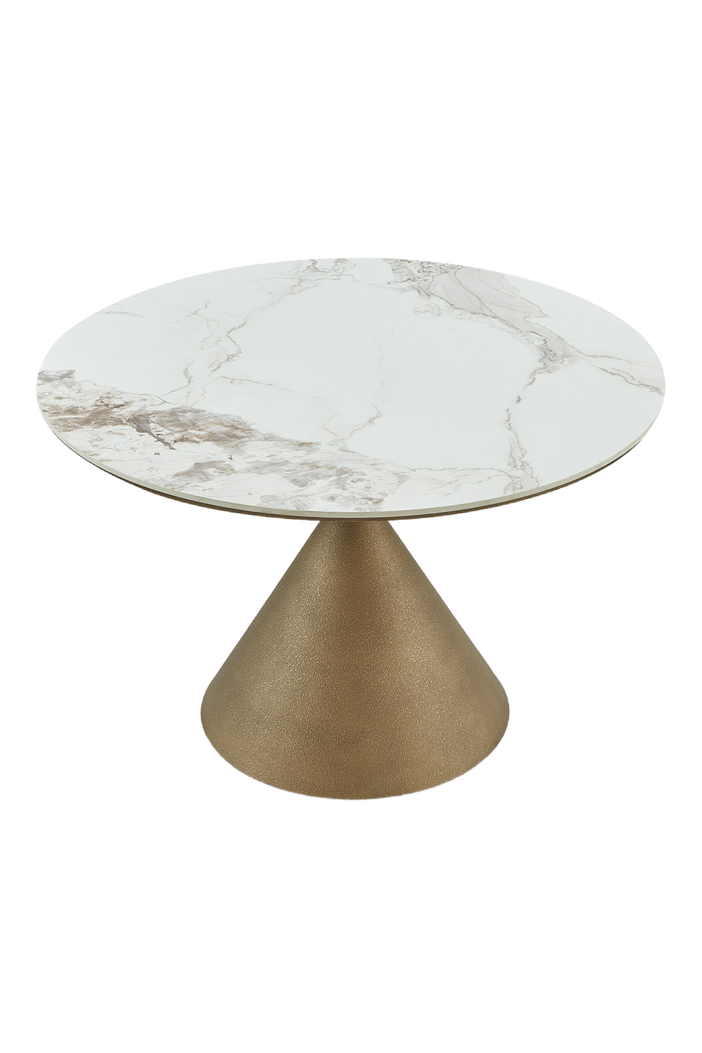 Gold Conical Base Dining Table | Liang & Eimil Ditta | Oroa.com