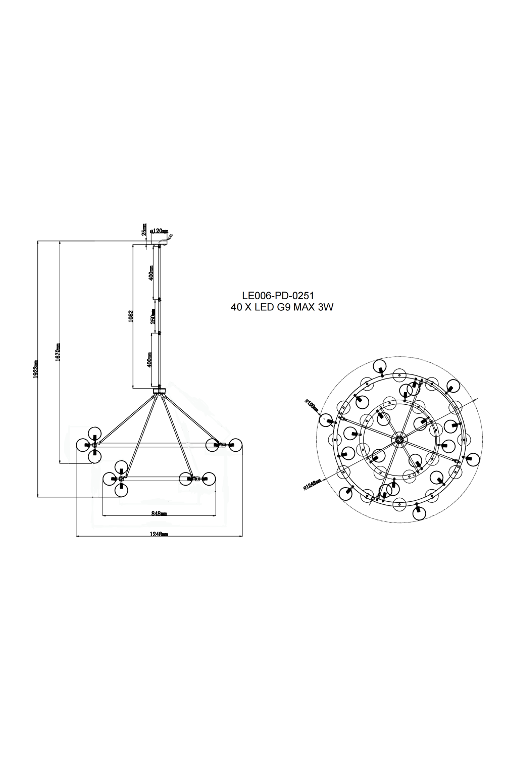 Contemporary Pendant Lamp | Liang & Eimil Bucolic | Oroa.com