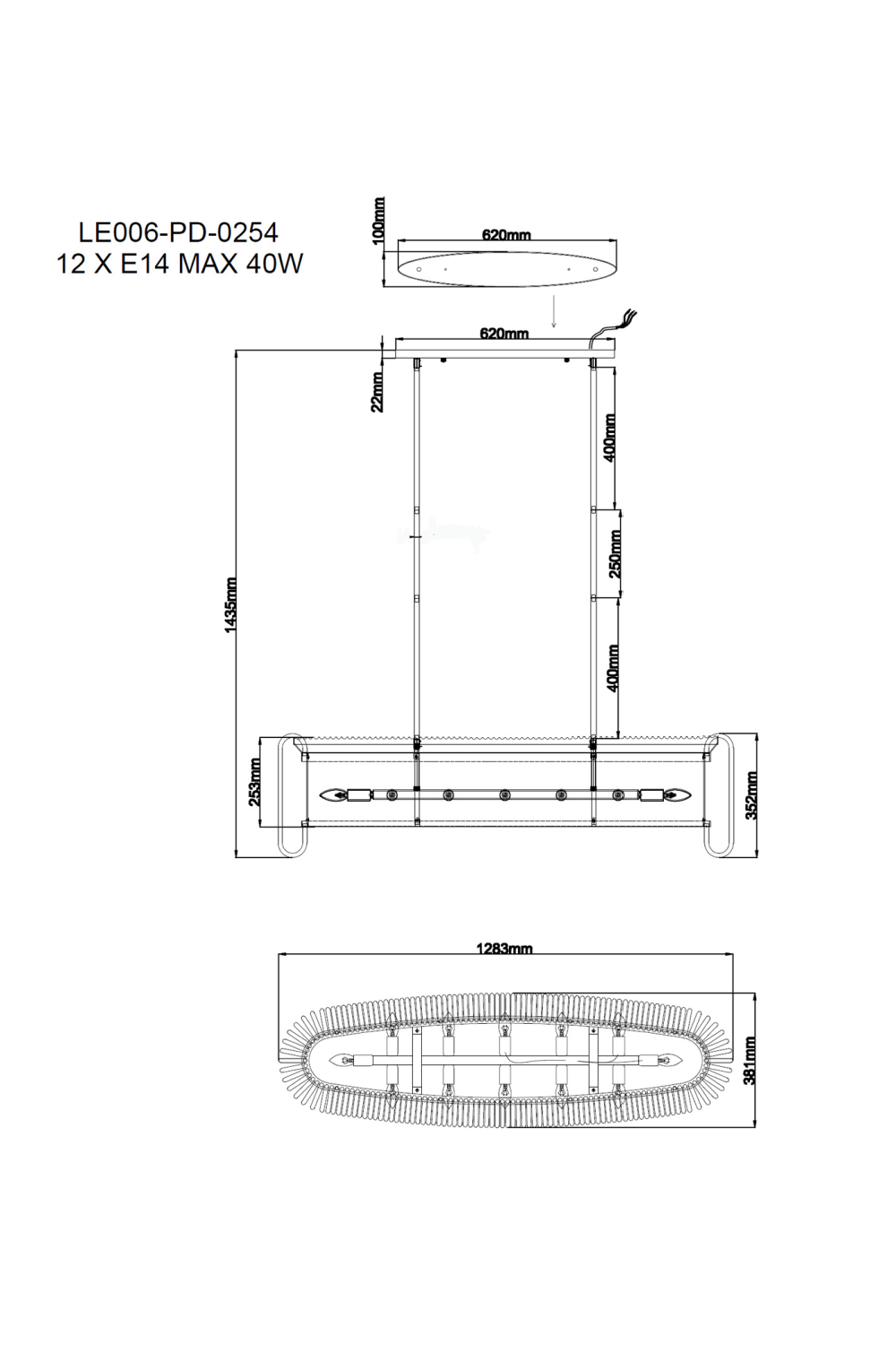 Modern Glam Pendant Lamp | Liang & Eimil Metropolitan | OROA.com