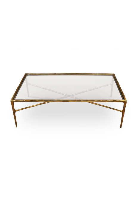 Textured Brass Coffee Table | Liang & Eimil Cobra | Oroa.com