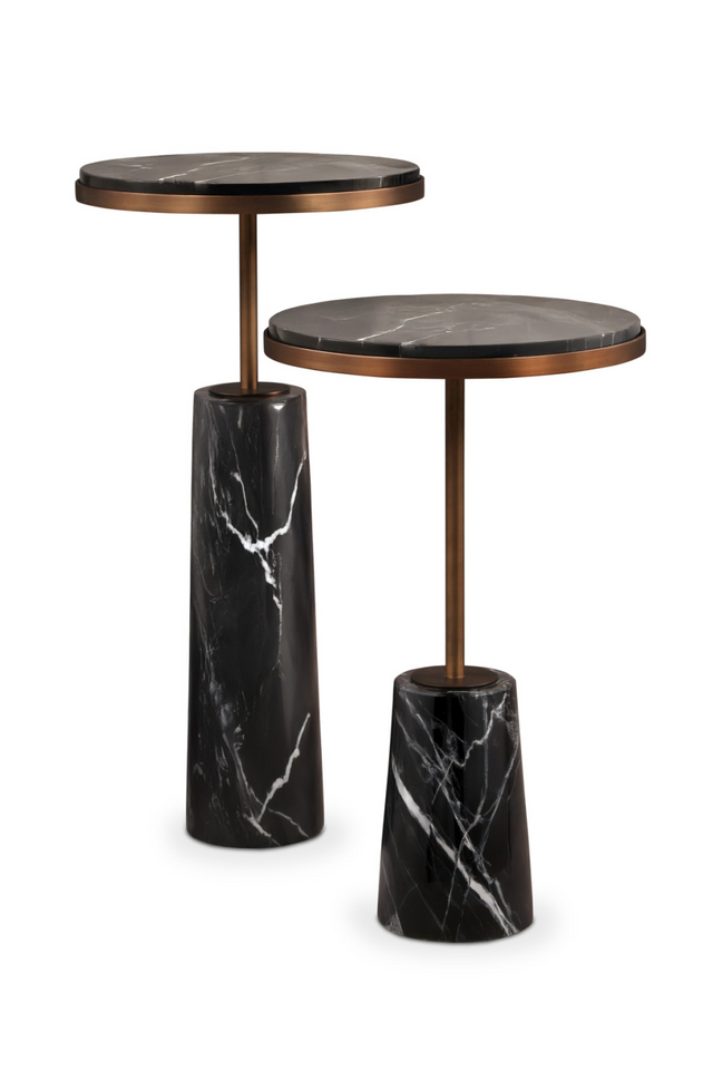 Conical Base Marble Side Tables (2) | Liang & Eimil Notto | Oroatrade.com