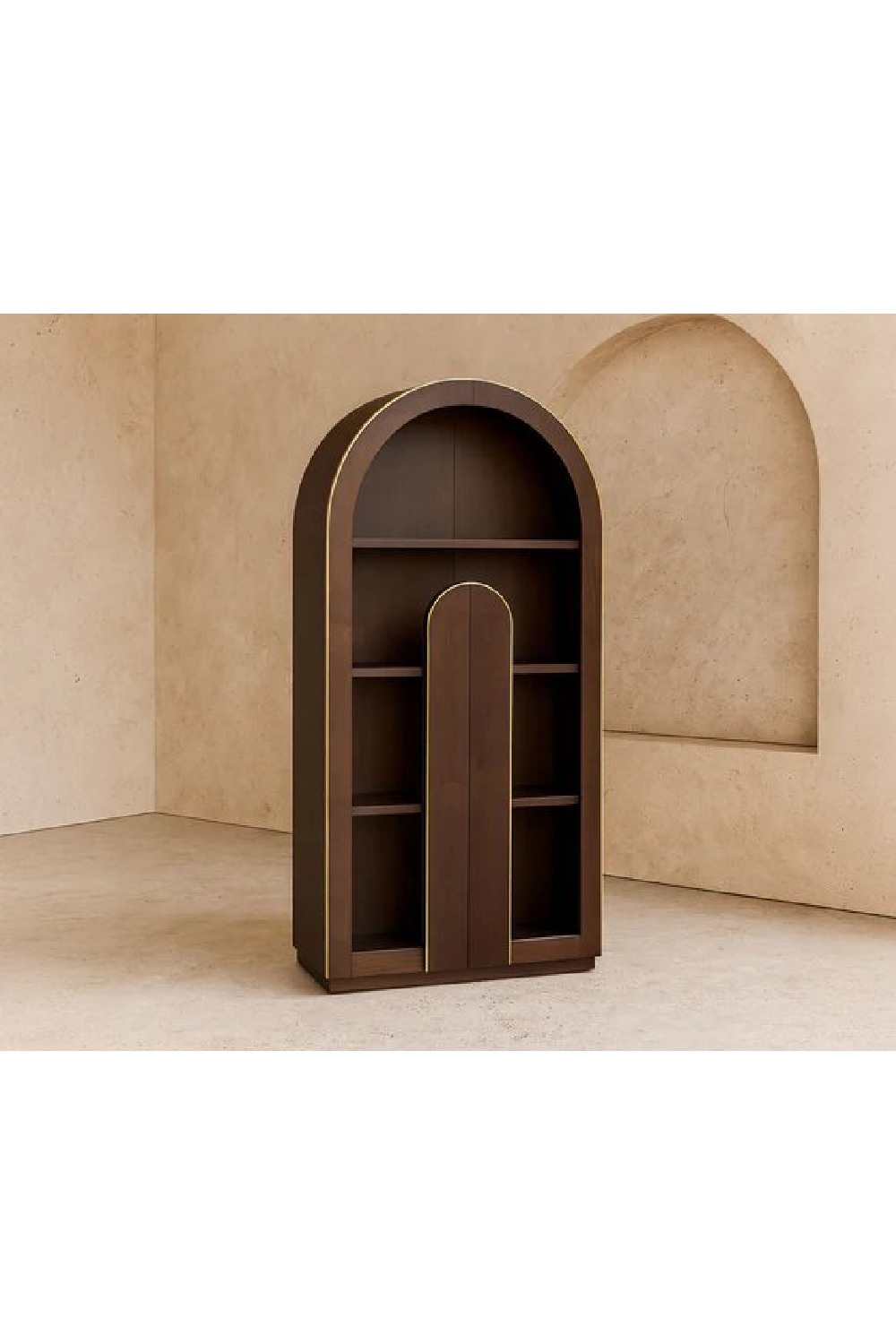 Natural Walnut Arched Cabinet | Liang & Eimil Butka | Oroa.com