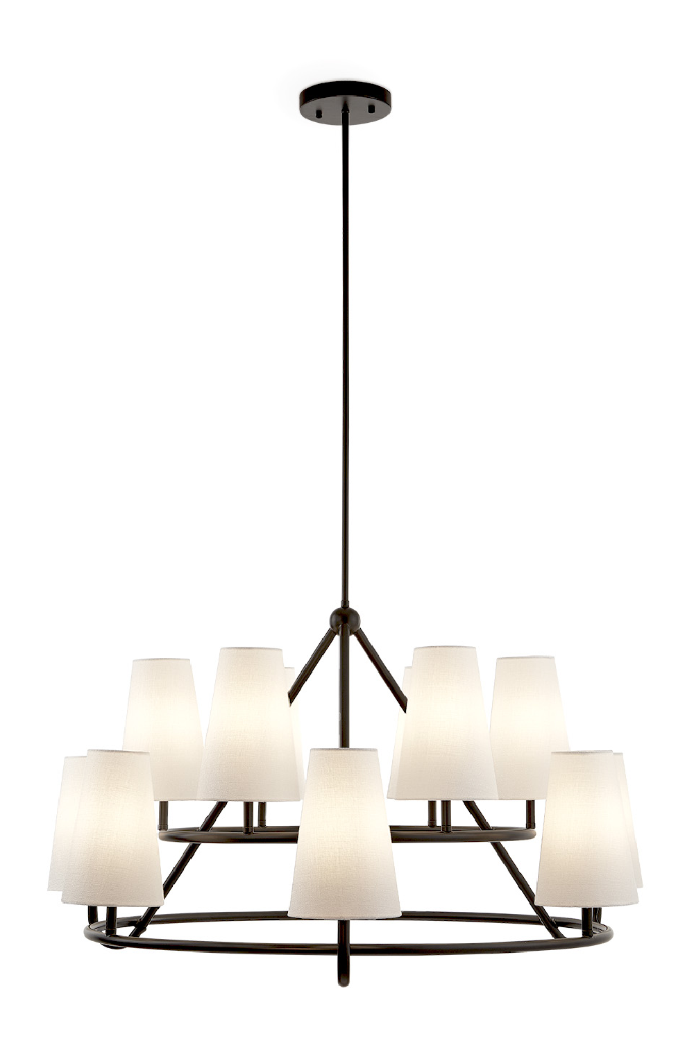 12 Conincal Shades Chandelier | Liang & Eimil Gildan | Oroa.com