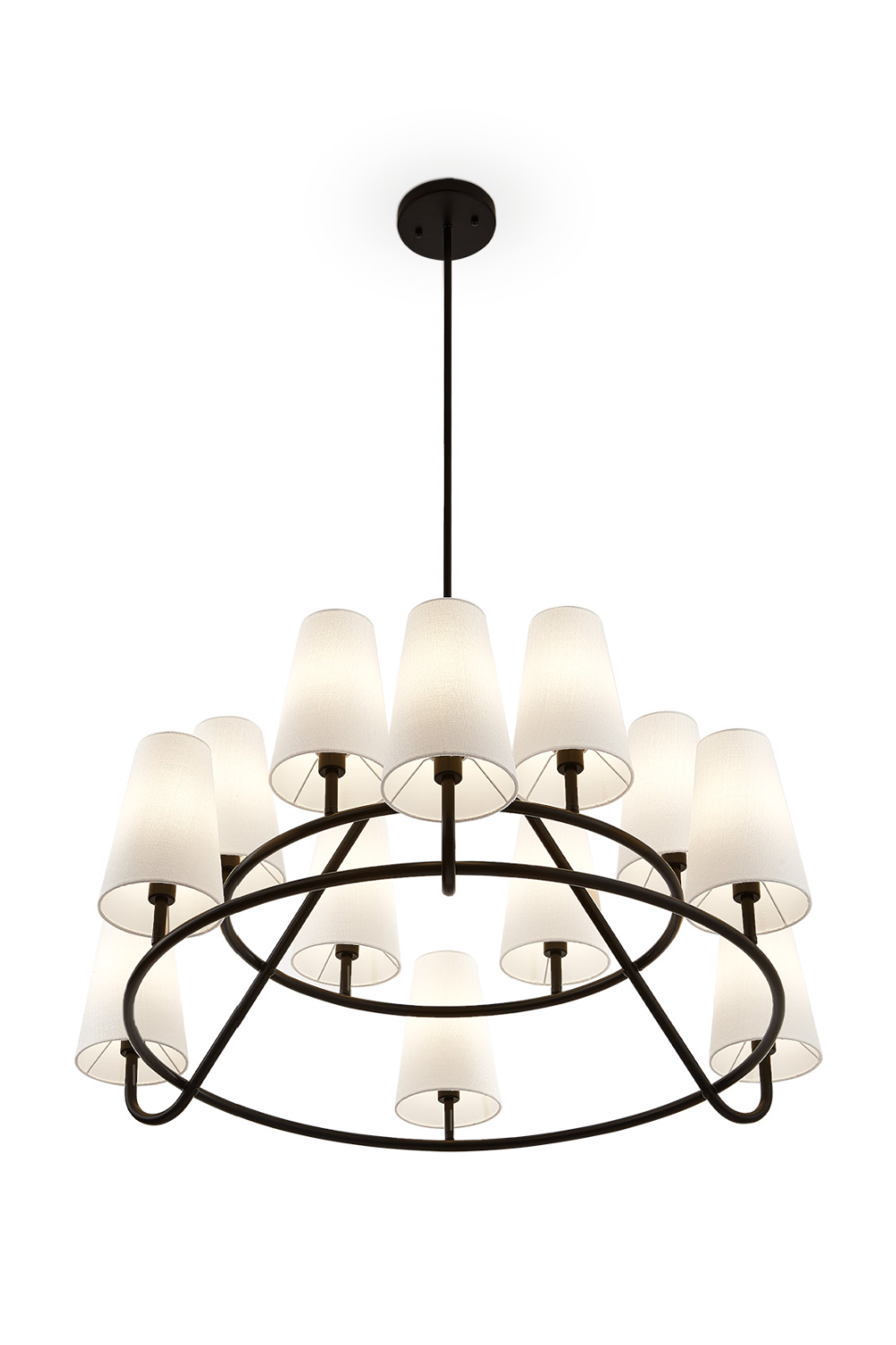 12 Conincal Shades Chandelier | Liang & Eimil Gildan | Oroa.com