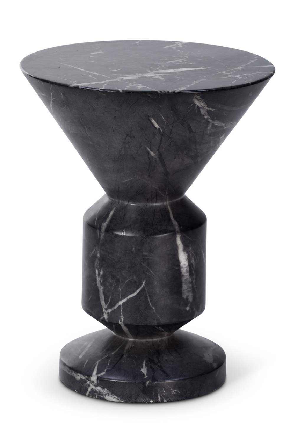 Black Marble Geometrical Side Table | Liang & Eimil Argos | Oroa.com