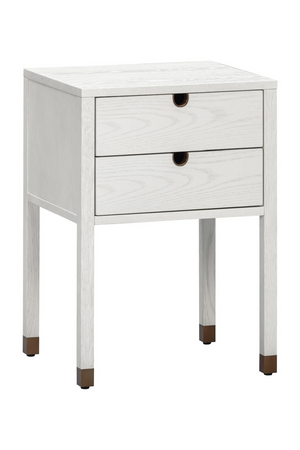 White Wooden 2-Drawer Bedside Table | Liang & Eimil Alcudia | Oroa.com
