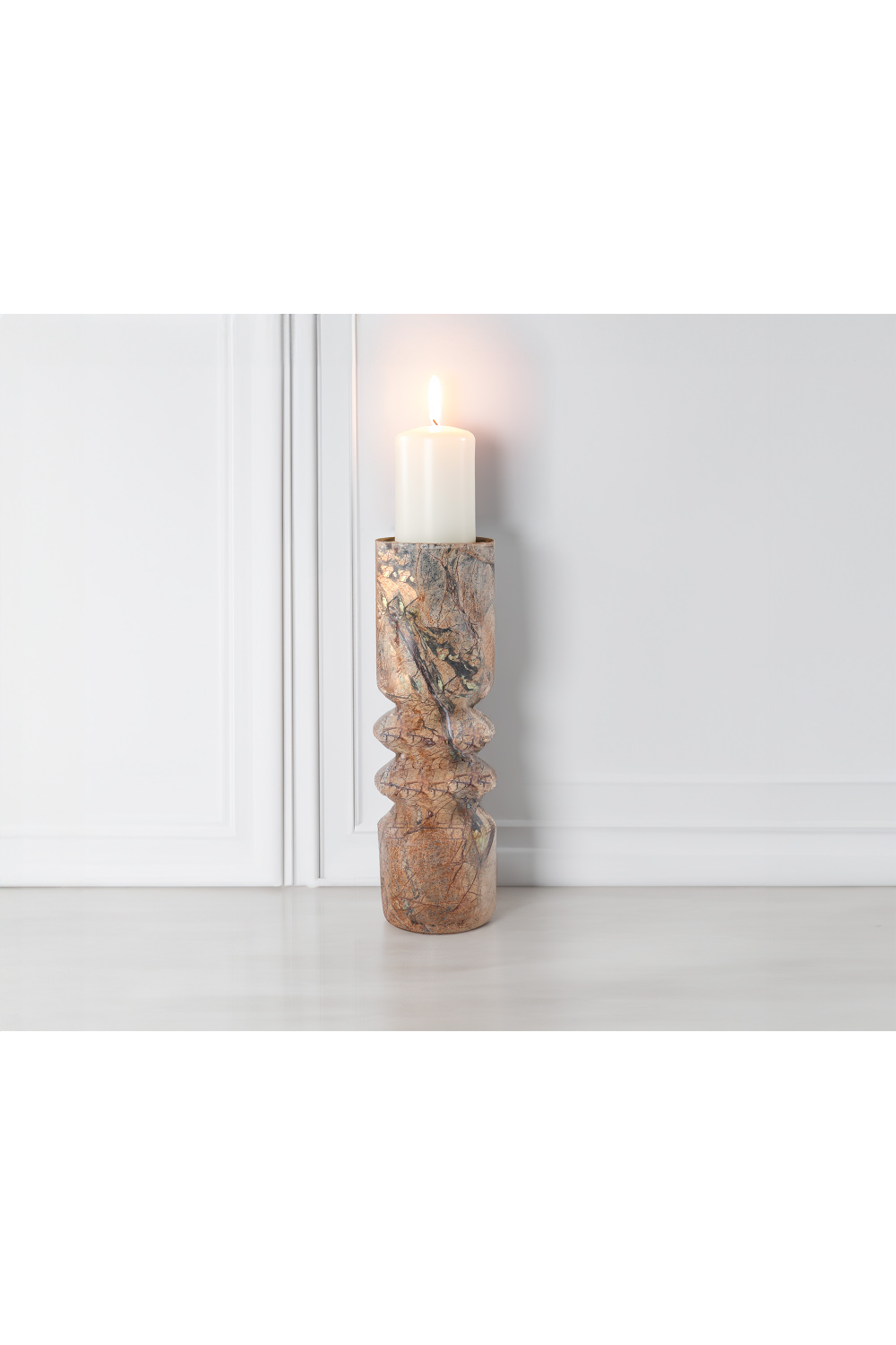 Brown Marble Candle Holder | Liang & Eimil Monorro | Oroa.com