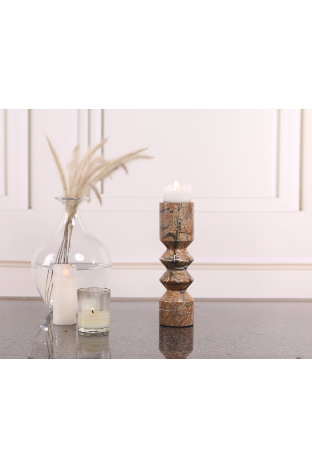 Brown Marble Candle Holder | Liang & Eimil Monorro | Oroa.com