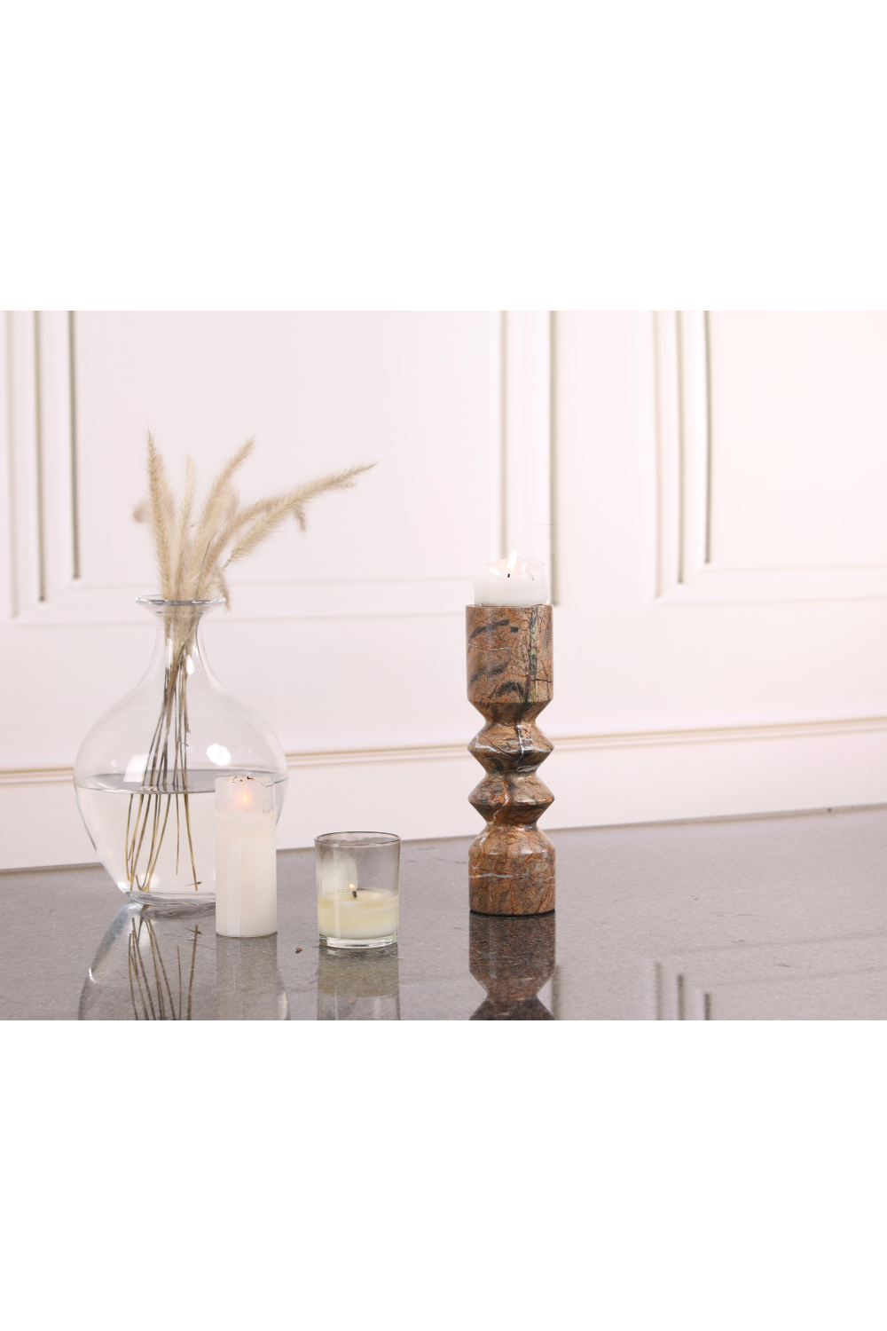 Brown Marble Candle Holder | Liang & Eimil Monorro | Oroa.com