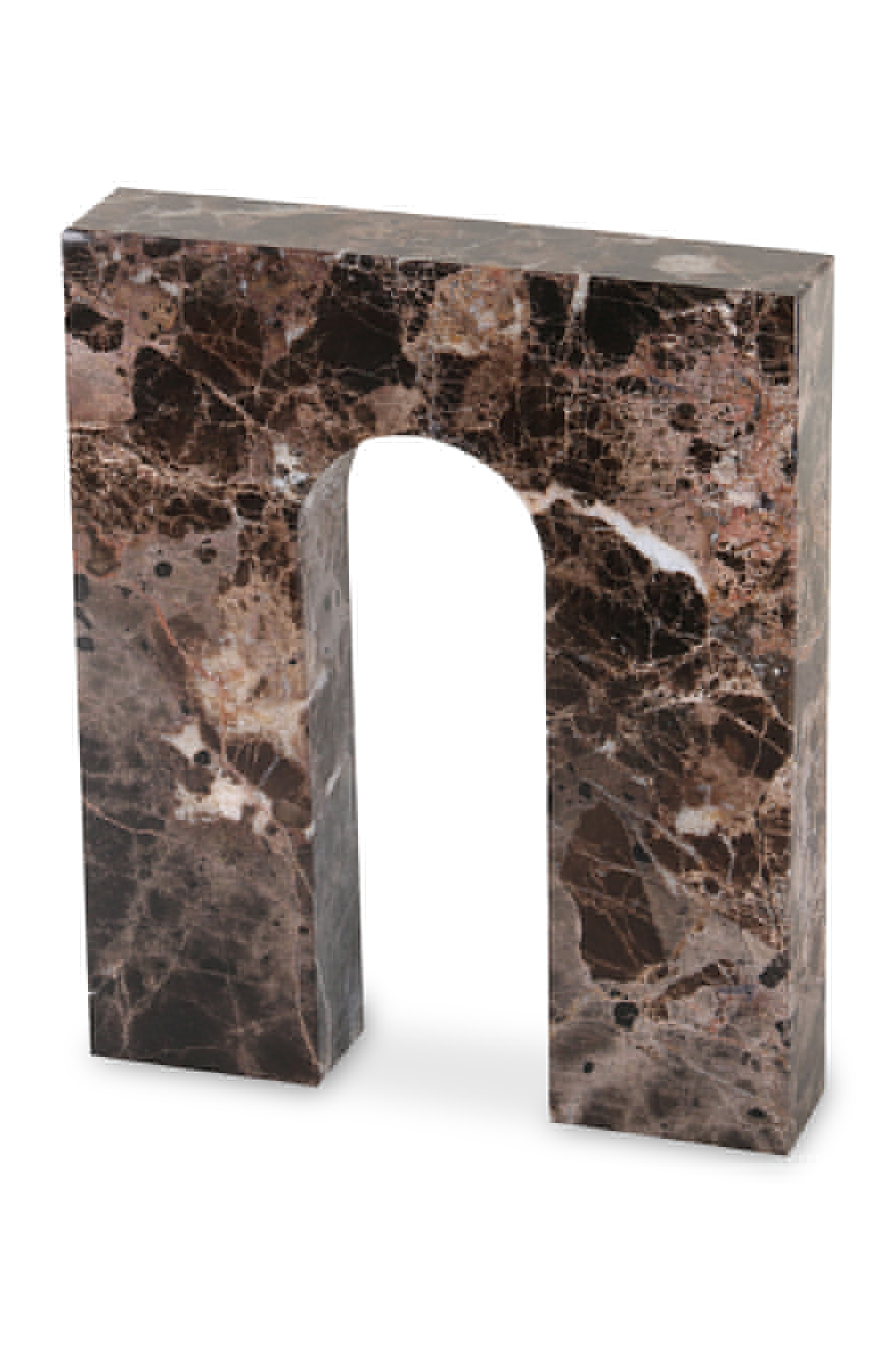 Brown Marble Square Sculpture | Liang & Eimil Nafello | Oroa.com