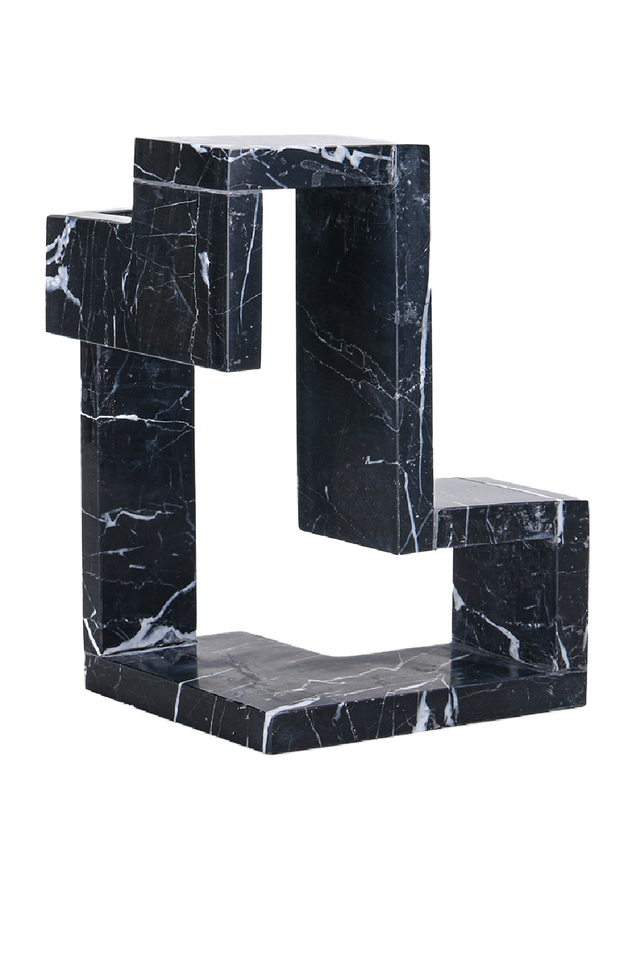 Black Marble Geometric Sculpture | Liang & Eimil Eros | Oroa.com
