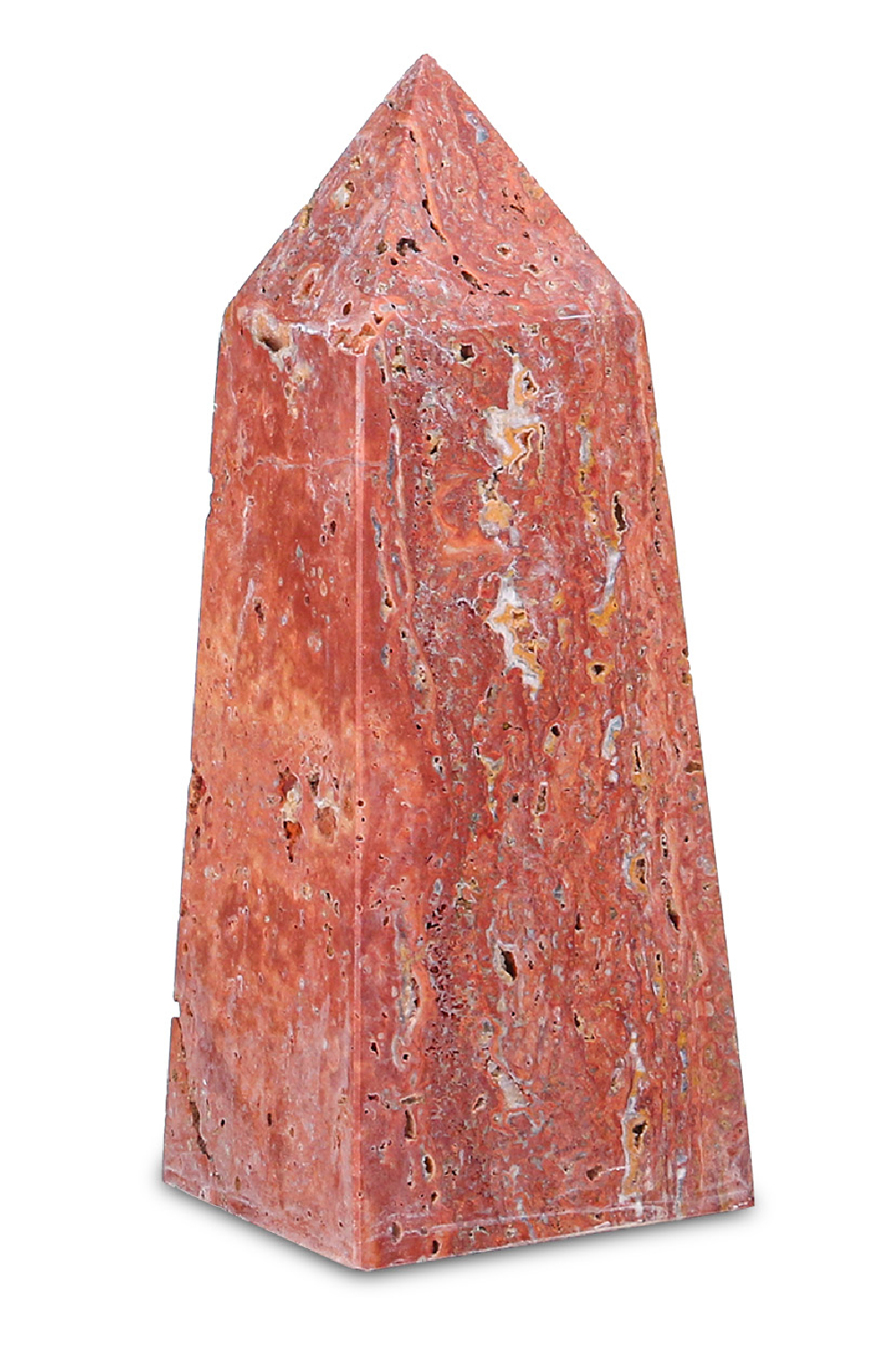 Red Ocher Pyramid Sculpture | Liang & Eimil Rory | Oroa.com