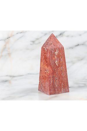 Red Ocher Pyramid Sculpture | Liang & Eimil Rory | Oroa.com