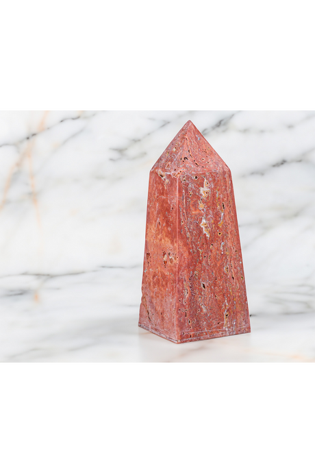 Red Ocher Pyramid Sculpture | Liang & Eimil Rory | Oroa.com