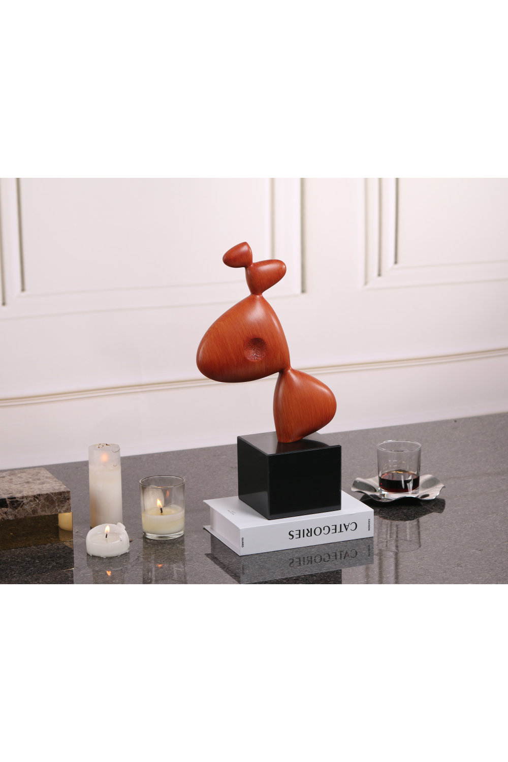 Red Abstract Sculpture | Liang & Eimil Ellia | Oroa.com