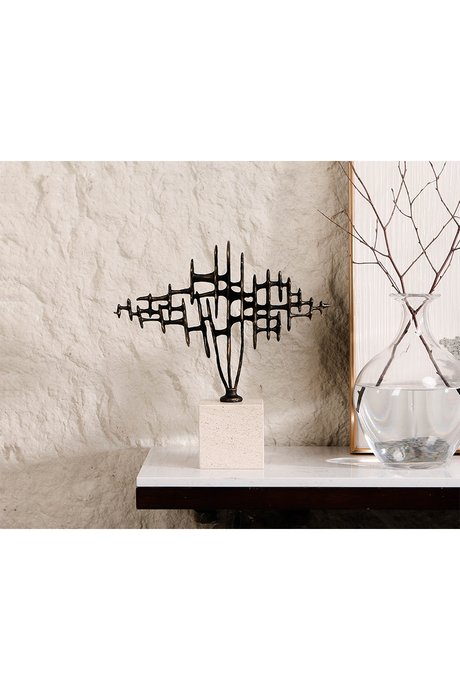 Bronze Abstract Sculpture | Liang & Eimil Echo Crest | Oroa.com