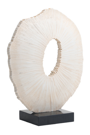 Textured Beige Travertine Sculpture | Liang & Eimil Worn by Time | Oroa.com