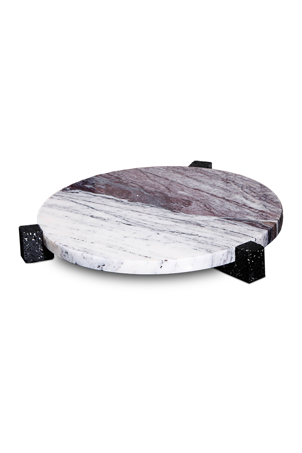 Gray Marble Round Tray | Liang & Eimil Ardus | Oroa.com