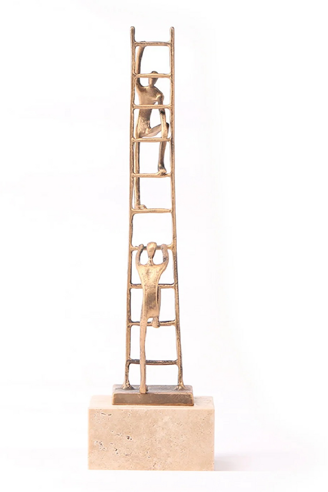 Golden Bronze Marble Sculpture | Liang & Eimil Ascensus | Oroa.com